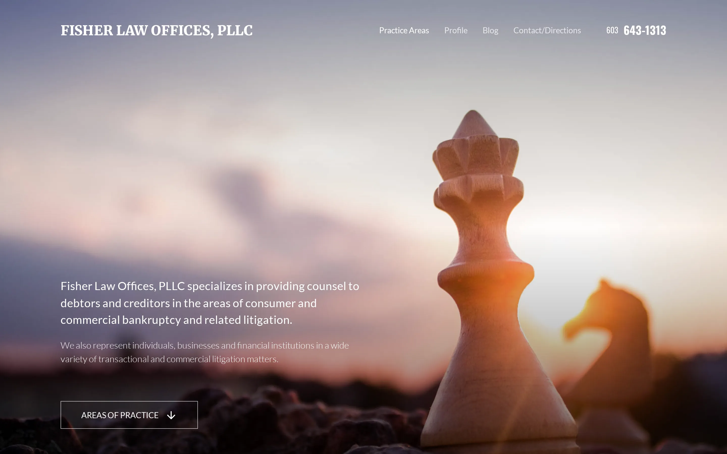 Fisher Law Offices, PLLC website