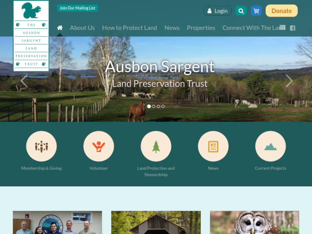 Ausbon Sargent Land Preservation Trust Screenshot